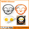 food grade Halloween skull shaped siicone egg pancake ring fried egg mold