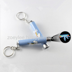 Aluminum Cheap Torch LED Keychain Projection Mini LED Flashlight