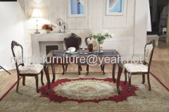 antique French style wooden dining set #CT-101