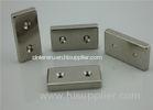 N38 Rare Earth Neodymium Block Magnets With 2 Holes For Door Clock And Holder