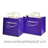 Custom Printed Color Logo Cute Paper Bag With Flat Hanldes