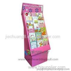 Fashion Corrugated Cardboard Book Display Stand