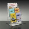 Clear Acrylic Brochure Holder With Silk Screen Printing