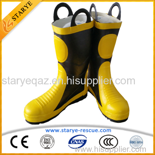 Metal Toe Steel Sole Insulating Waterproof Fire Boots Fire Fighting Boots