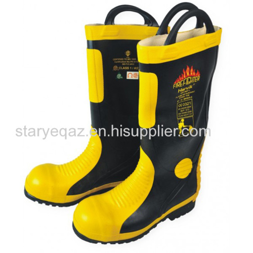 Metal Toe Steel Sole Insulating Waterproof Fire Boots Fire Fighting Boots