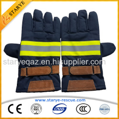 EN659 Cow Leather Aramid Fire Gloves Fire Fighting Gloves