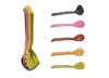 high standard magnetic nylon kitchenware utensils set of 5 pieces with cute animal shape
