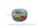 Round Small Mini Lip Balm Tin Box With Embossing And Printing