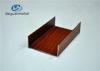 Alloy 6063 Wood Grain Aluminum Channel Frame For Hotel Decoration