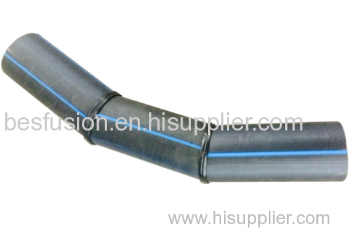 HDPE Fabricated Elbow 45deg 3 Segments PE Pipe Fittings