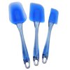 Easy flex unbreakable semi blue silicone spatulas set