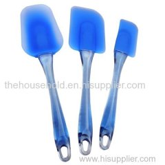 Easy flex unbreakable semi blue silicone spatulas set