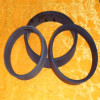 Different grade carbide wear plate and cutting rings