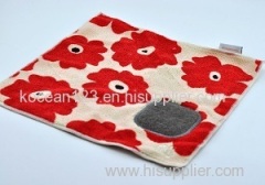 New Products Microfiber With Scouring Pad Prited Cleaning Cloth For Household cleaning