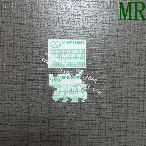 Minrui One Time Use Strong Adhesive Ultra Destructible Vinyl Label Tamper Evident Self Destructible Security Label 