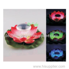 solar led lotus light waterproof mini solar lotus lighting