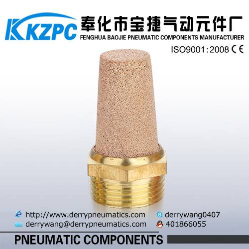 Pneumatic Brass Silencer Brass Muffler