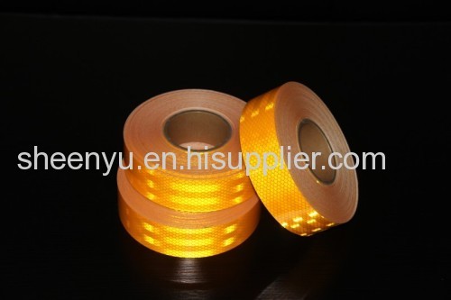 Yellow diamond grade reflective tape for truck