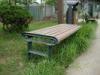 Anti - deformation Composite Outdoor Furniture WPC Bench With High Impact Resistant