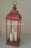Battery Operated Outside Flameless Candle Lanterns With Plastic LED Candle for Decorative