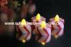 Candy Cane Design Flameless Tealight Candles / Plastic LED Tealights for Home Decor