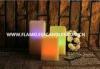 Color Changing Square Remote Controlled Flameless Candles for Indoor / Outdoor Decoration