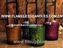 Flameless LED Glass Votive Candles With Wax And Built-in Tealight for Home Decoration