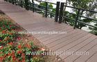 Eco - friendly WPC Deck Flooring Waterproof Brown For Boardwalk