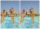 Children Water Playground Equipment Funny Croal Flower Rings for Theme Park