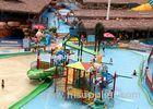 Safey Fun Amusement Park Aqua Playground with Fiberglass Water Slides
