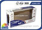 Glossy / Matt Lamination Printed Paper Corrugated Packaging Box with Clear Product Display Windows