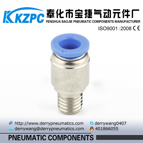 male sliencer pneumatic fitting quick connector fitting