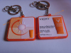 double-side 3d keychain rubber UV keyring vichy cosmetics promotion gifts