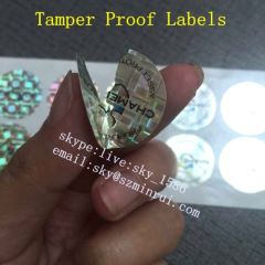 Uncopied One Time Use Destructible Asset Tracing Tag Label Security Evident Fragile Labels