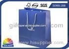 Folding Silver Foil Stamping Custom Retail Shopping Bags for Store / Shopping Mall