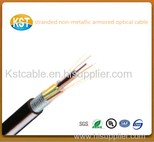 Steel Tape Loose Tube Outdoor optical Cable/Stranded Non-metallic with Rip cord and high quality communicationGYFTS