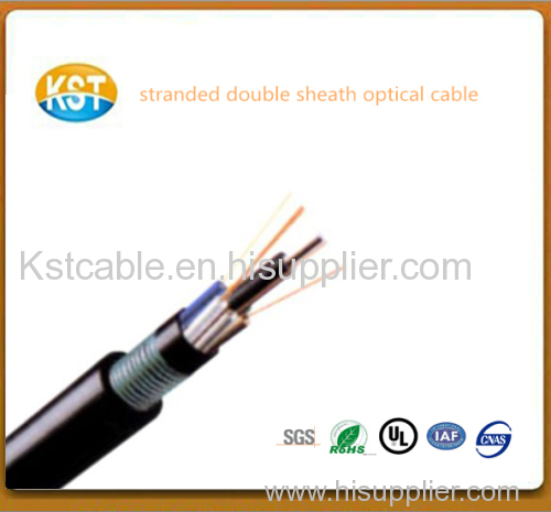 Stranded Non-metallic Armored and Double Sheath optical Cable/FRP strength member communicationGYFTY53
