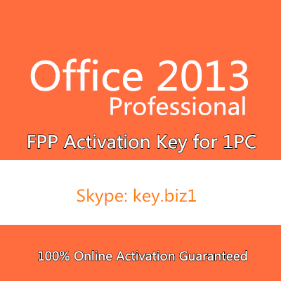 Microsoft Office 2013 Professional FPP Key Codes Wholesale 100% Online Activation