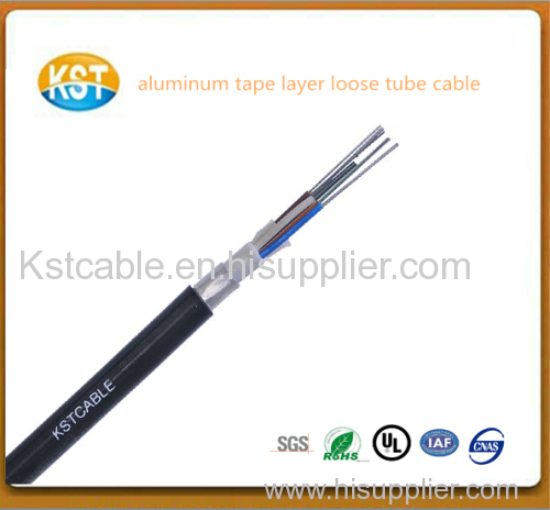 Aluminum Tape Layer Loose Tube Outdoor optical Cable/PE LSZH PVCjactet sheath with professional producerGYTA