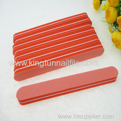 orange straight sponge nail file