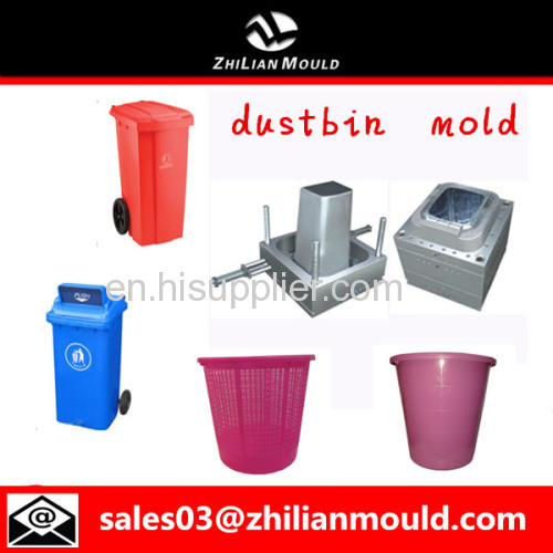 custom OEM plastic dustbin mould with high precision in China