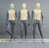 Male standing gloss fabric black male mannequins with glass base