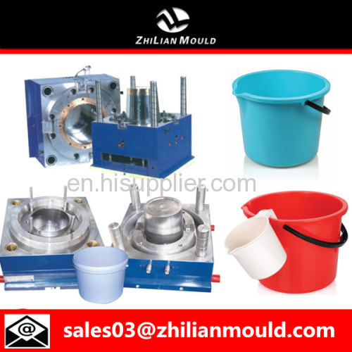 custom OEM plastic bucket / pail mould with high precision in China