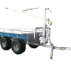 Fully galvanized revolved boom 1.5T load capacity atv wood trailer