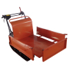 6.5Hp gasoline engine 300kgs load capacity manual tipping mini crawler dumper