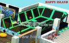 Small Trampoline For Kids Indoor Outdoor Big PVC Jumping Bed For Kids In Amusement Park