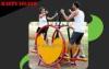3.0mm Thickness Galvanized Steel Park Gym Equipment For Used More Than 10 Years