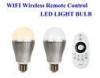 E27 E26 B22 Wifi smart led light bulbs for pad / phone controlled 30 meters