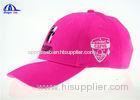 Customized Girl Pink and White Brushed Cotton Cricket Baseball Cap With Mcgrath logos