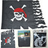 74X95CM WEATHERED PIRATE FLAG